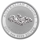 2021 Australia 1 oz Silver "Golden Eagle" Nugget BU